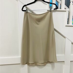 Emporio Armani Tan Knee-Length A-Line Skirt
